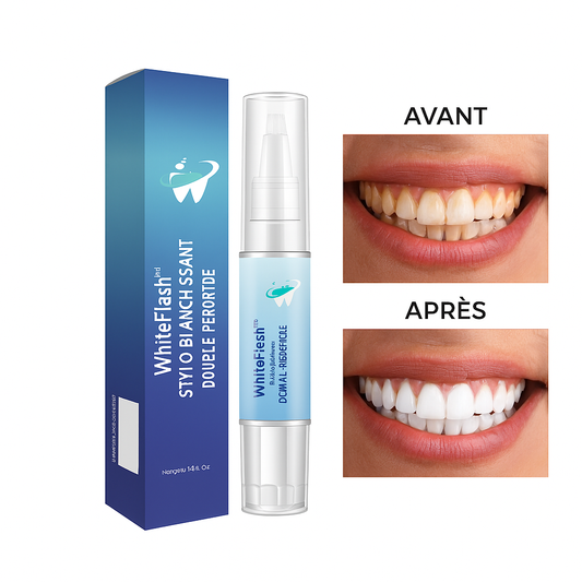 WhiteFlash™ Stylo Blanchissant Double-Peroxyde | Un sourire éclatant en 30 secondes chrono!