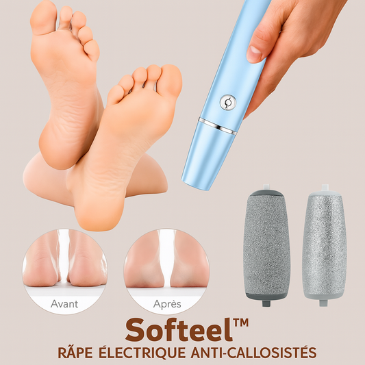 Softeel™ Râpe Électrique Anti-Callosités | Des pieds lisses et doux en 60 secondes!