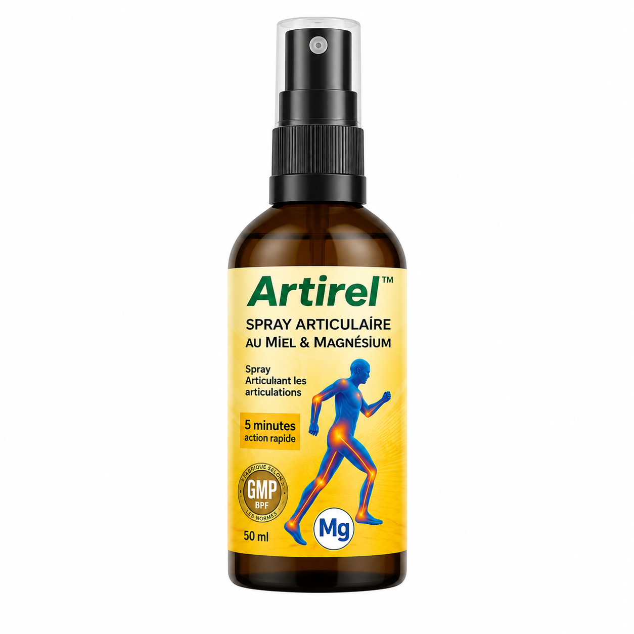 Artirel™ Spray Articulaire au Miel & Magnésium | Supprime vos douleurs articulaires en 10 minutes chrono !