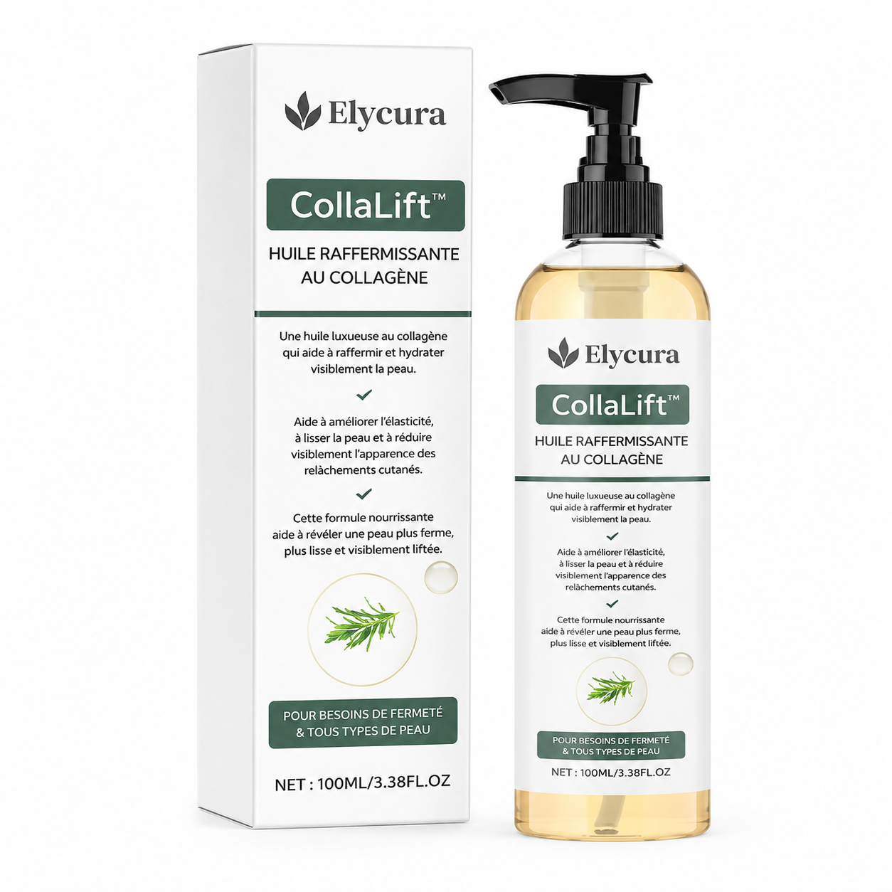 CollaLift™ Huile Raffermissante au Collagène | Retendez la peau relâchée et retrouvez un corps plus ferme dès 24h !