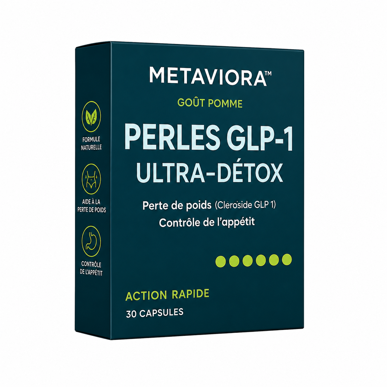 Metaviora™ Perles GLP-1 Ultra-Détox | Élimine les toxines et fait perdre du poids en 10 minutes!