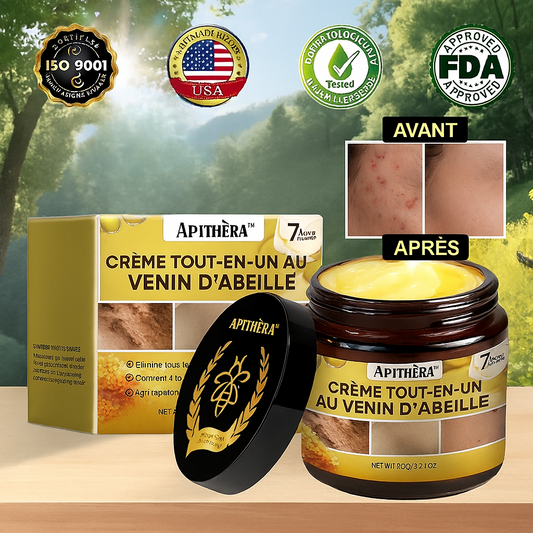 Apithera™ Crème Tout-en-Un au Venin d’Abeille | Raffermit, régénère et hydrate en 1 seul geste!