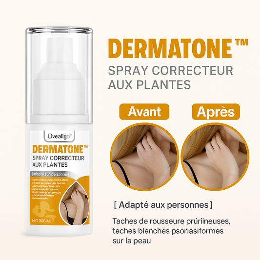 DermaTone™ Spray Correcteur aux Plantes | Estompe les taches et unifie le teint en 7 jours!