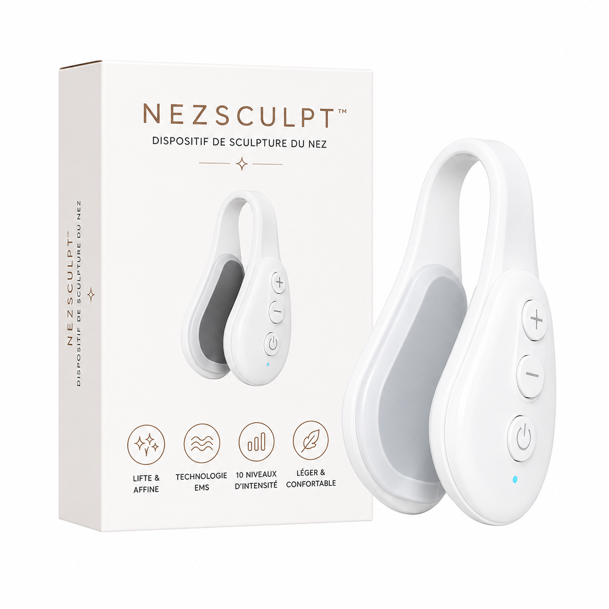 NezSculpt™ Dispositif de Sculpture du Nez | Affinez votre profil et redessinez votre nez à domicile, sans chirurgie ni douleur !