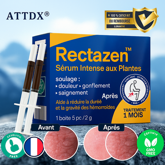 RectaZen™ Sérum Intense aux Plantes | Élimine brûlures, douleurs et hémorroïdes en 10 minutes chrono!