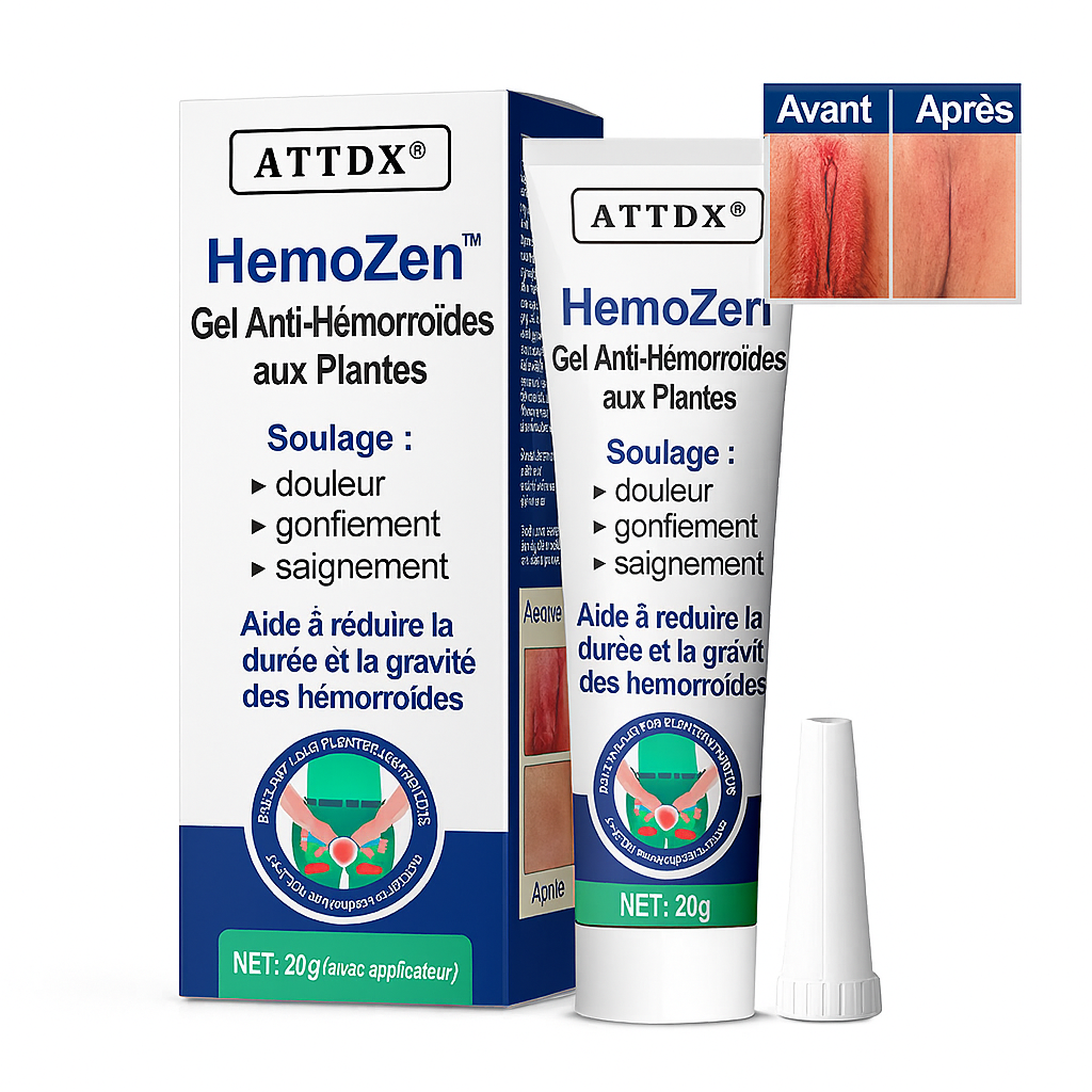 HemoZen™ Gel Anti-Hémorroïdes aux Plantes | Soulage brûlures et douleurs anales en 10 minutes!