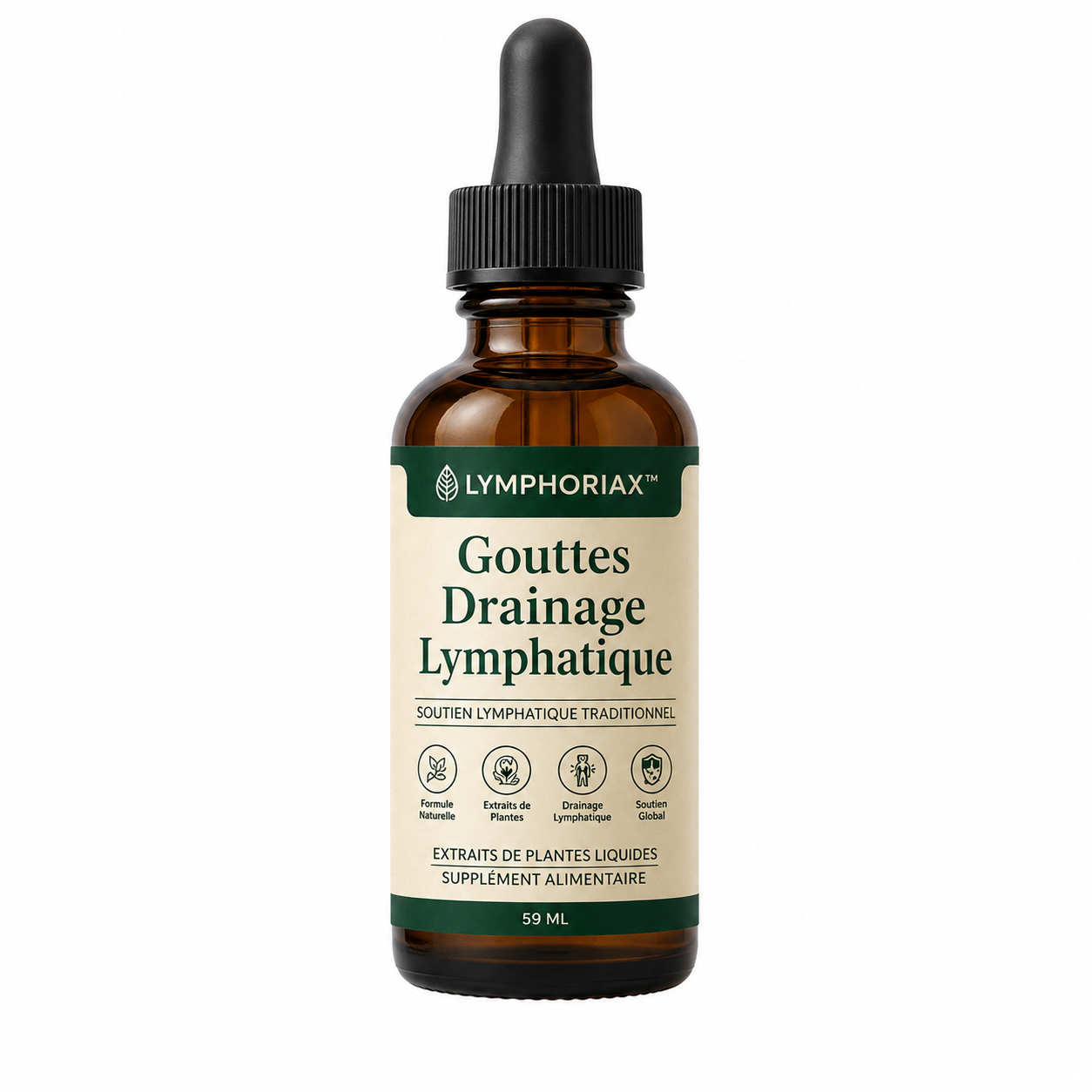 Lymphoriax™ Gouttes Drainage Lymphatique | Éliminez gonflements et rétention d’eau en 10 jours !