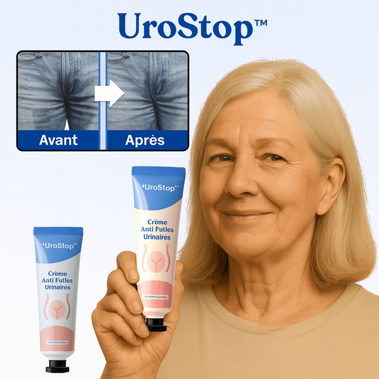 UroStop™ Crème Anti-Fuites Urinaires | Stoppe les pertes en seulement 3 minutes!