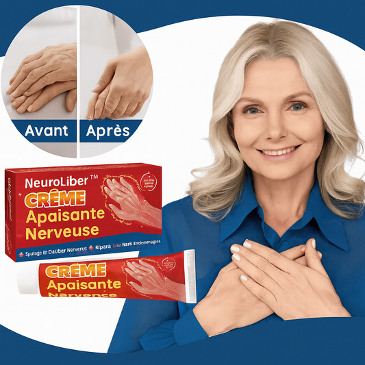 NeuroLiber™ Crème Apaisante Nerveuse | Élimine les douleurs aux mains et aux pieds en 10 minutes!