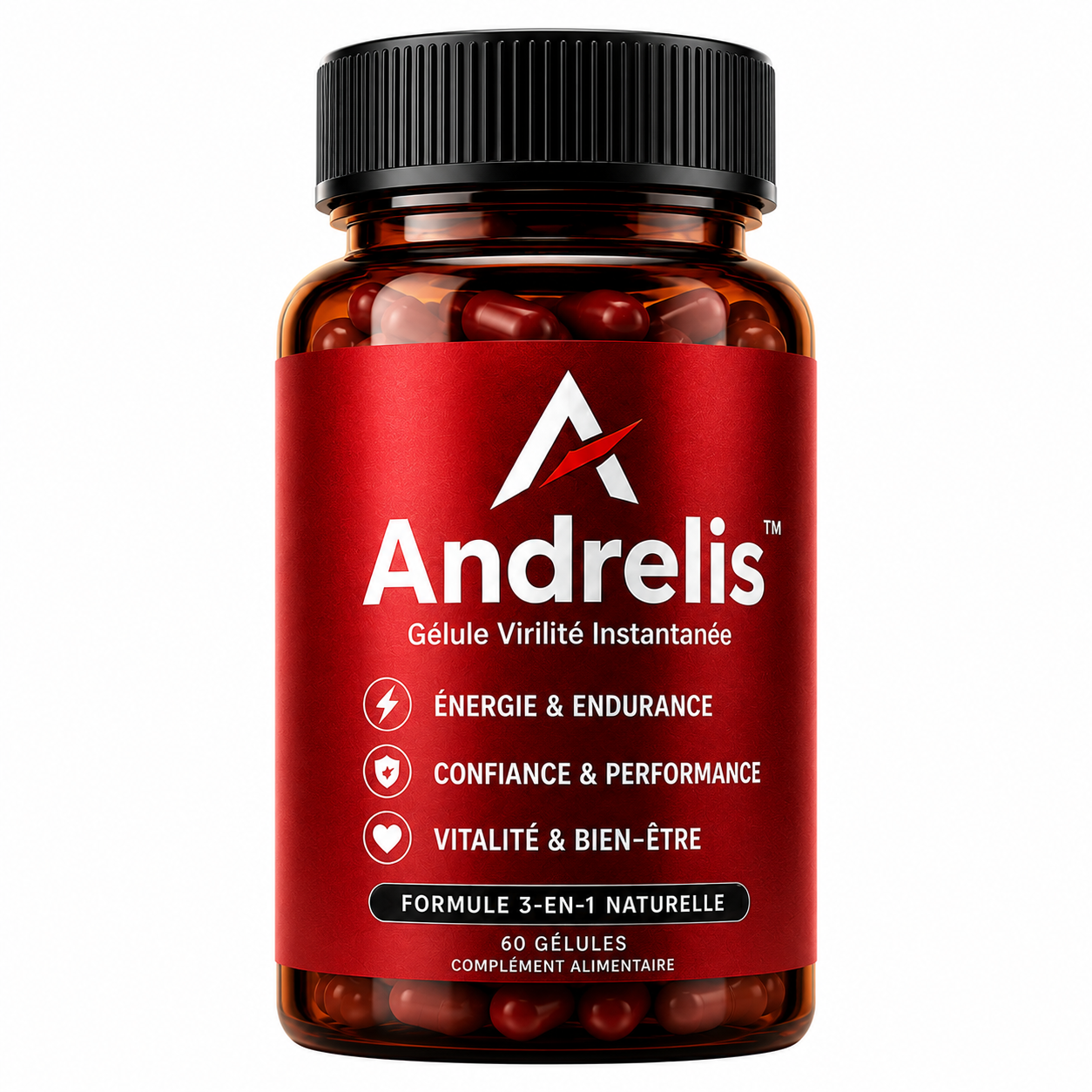 Andrelis™ Gélule Virilité Instantanée | Retrouvez une érection ferme en 5 minutes, sans ordonnance !