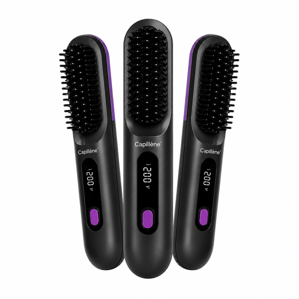 Capillène™ Brosse Coiffante Cheveux Courts | Obtenez un brushing volumineux en 2 minutes, sans coiffeur !