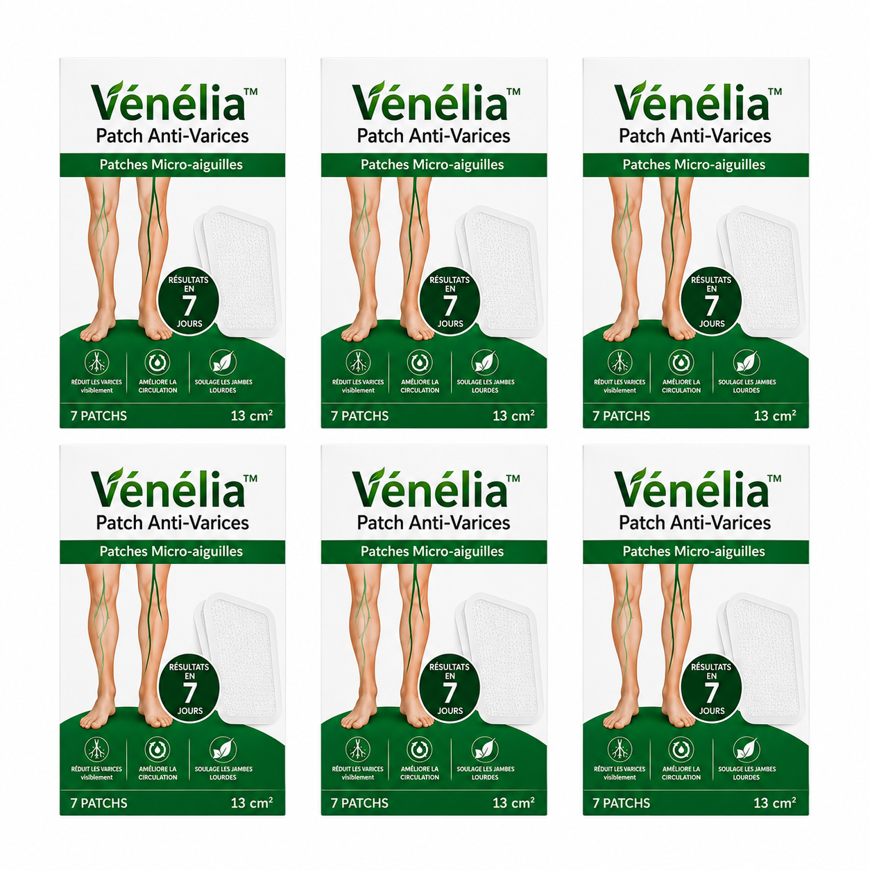Vénélia™ Patch Anti-Varices | Éliminez les varices visibles et retrouvez des jambes lisses en 7 jours chrono !