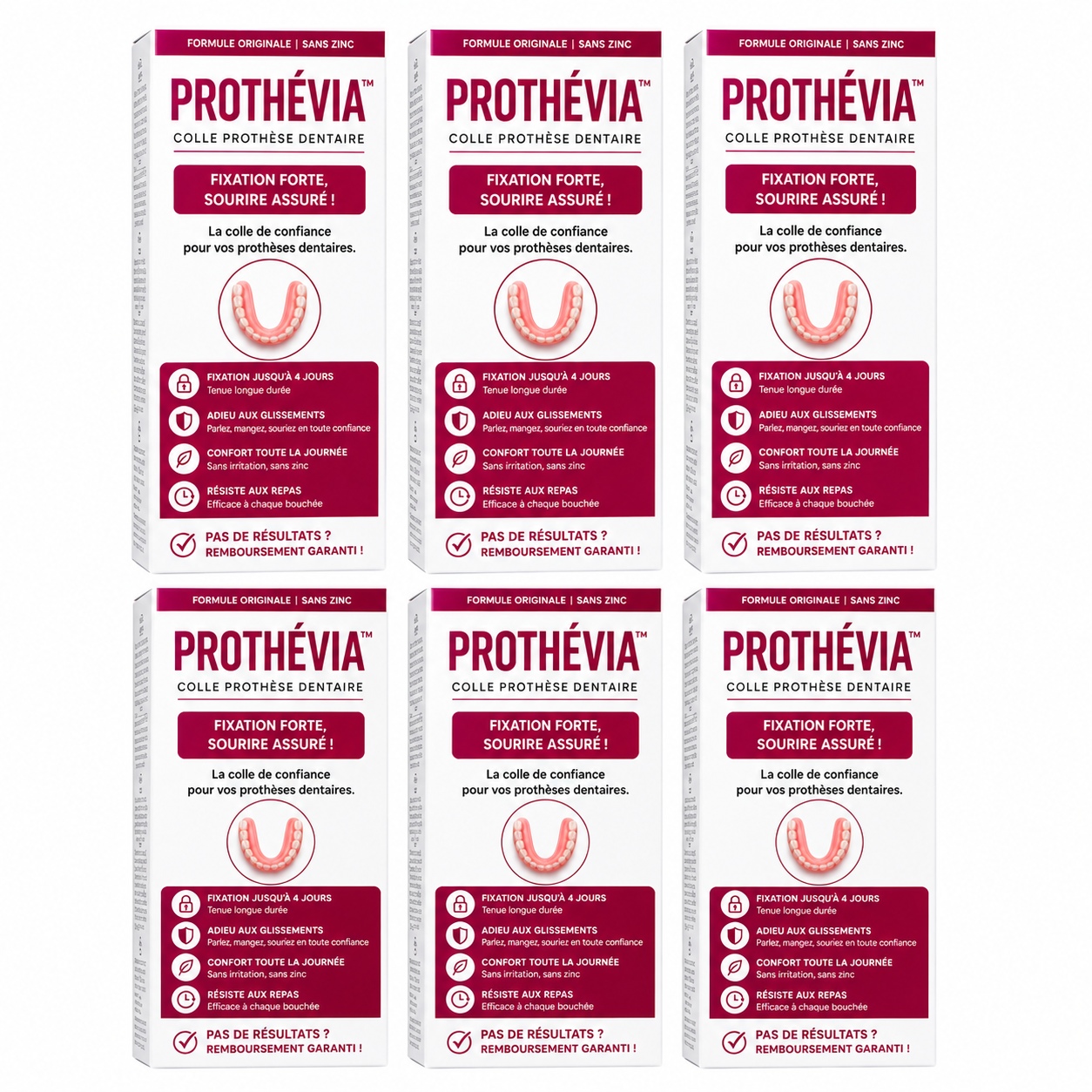 Prothévia™ Colle Prothèse Dentaire | Fixez votre dentier jusqu’à 4 jours, sans glissement ni irritation !