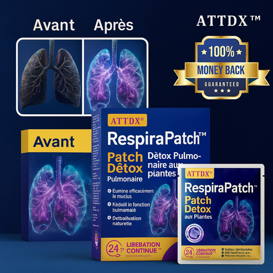 RespiraPatch™ Patch Détox Pulmonaire aux Plantes | Purifie les poumons en 1 nuit seulement!