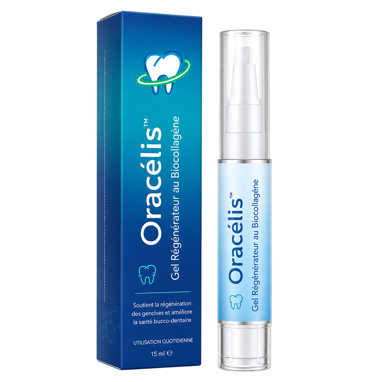 Oracélis™ Gel Régénérateur au Biocollagène | Vos gencives repoussent dès la première application!