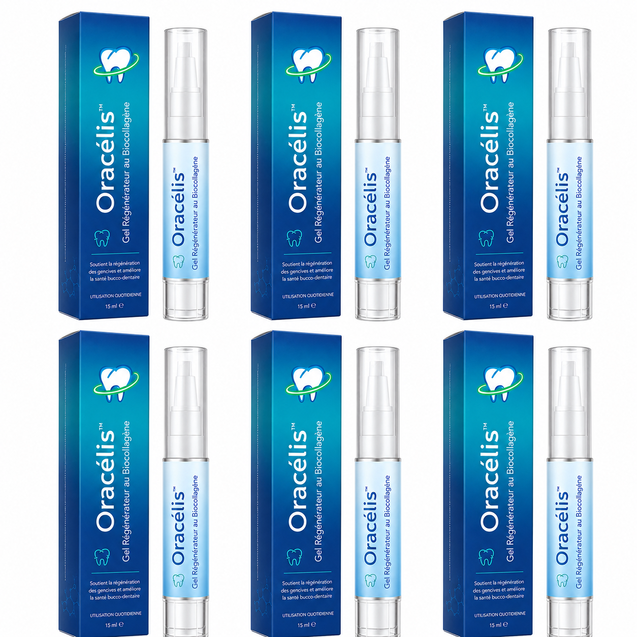 Oracélis™ Gel Régénérateur au Biocollagène | Vos gencives repoussent dès la première application!