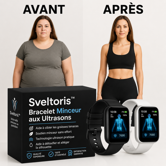 Sveltoris™ Bracelet Minceur aux Ultrasons | Élimine la Graisse et Détoxifie en un Instant!