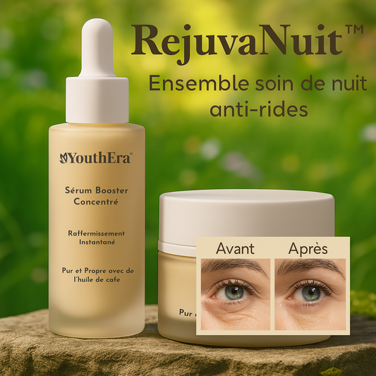 RejuvaNuit™ Ensemble Soin de Nuit Anti-Rides | Efface jusqu’à 79 % des rides dès la première nuit!