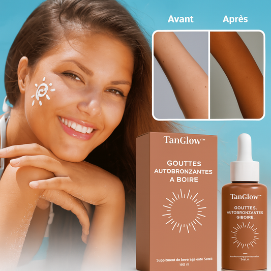 TanGlow™ Gouttes Autobronzantes à Boire | Une peau dorée et sexy en 5 jours sans soleil!