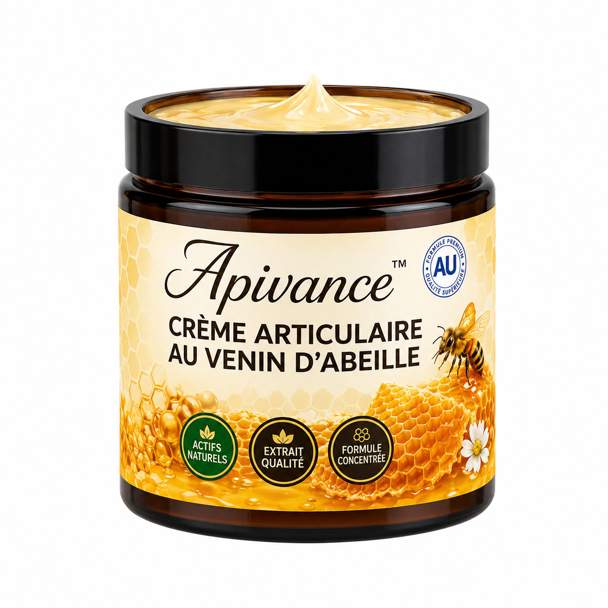 Apivance™ Crème Articulaire au Venin d’Abeille | Soulage les douleurs et libère vos articulations en 10 minutes !