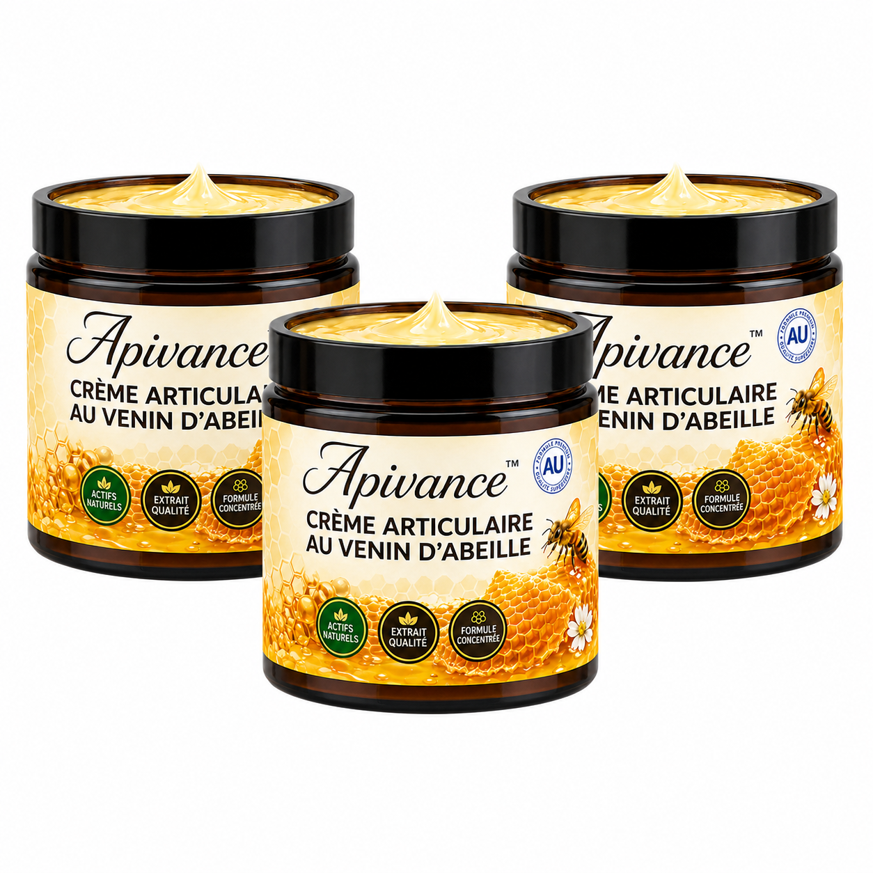 Apivance™ Crème Articulaire au Venin d’Abeille | Soulage les douleurs et libère vos articulations en 10 minutes !