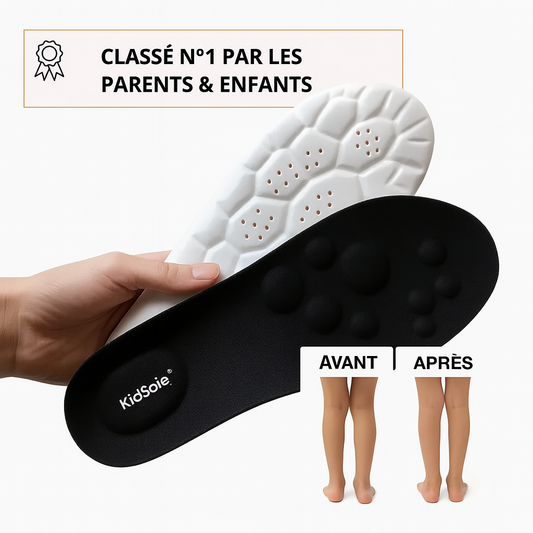 KidSole™ Semelles Orthopédiques pour Enfants | Corrigent la posture et soulagent les douleurs de croissance en 10 minutes!