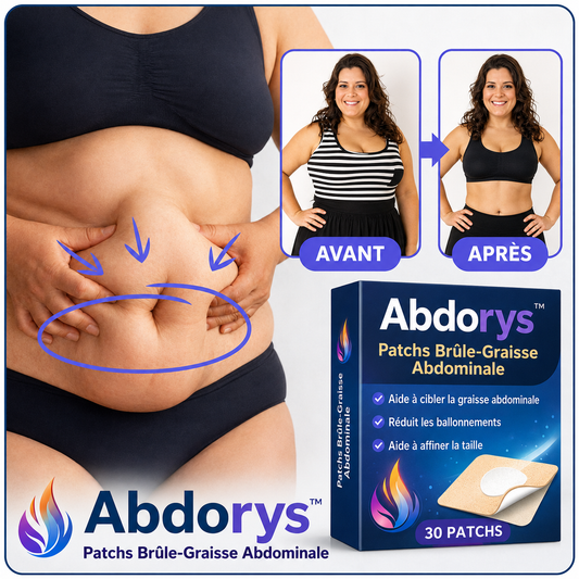 Abdorys™ Patchs Brûle-Graisse Abdominale | Perdez jusqu’à 3,2 kg en seulement 5 jours !
