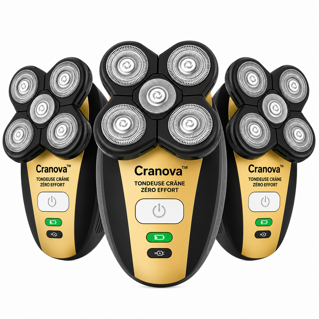 Cranova™ Tondeuse Crâne Zéro Effort | Retrouvez une tête parfaitement rasée en 3 minutes !