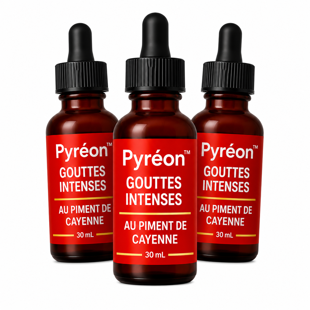 Pyréon™ Gouttes Intenses au Piment de Cayenne | Retrouvez une érection en 3 minutes chrono !