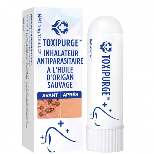 ToxiPurge™ Inhalateur Antiparasitaire à l’Huile d’Origan Sauvage | Élimine vers, larves et parasites en 7 jours!