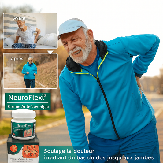 NeuroFlexi™ Crème Anti-Névralgie | Élimine la sciatique en 7 jours chrono!