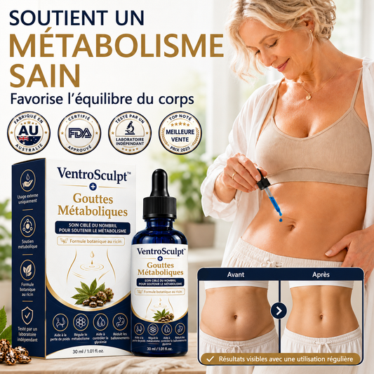 VentroSculpt™ Gouttes Métaboliques | Perdez jusqu’à 10 kg en seulement 3 semaines !