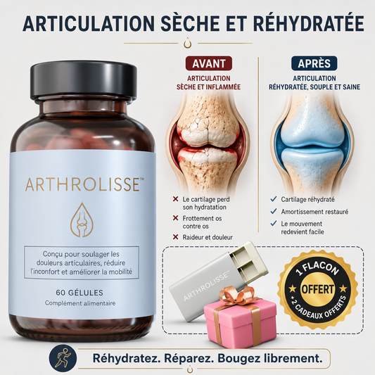 ArthroLisse™ Capsules Anti-Douleurs Articulaires | Supprimez vos douleurs et réduisez l’inflammation dès les premières semaines !