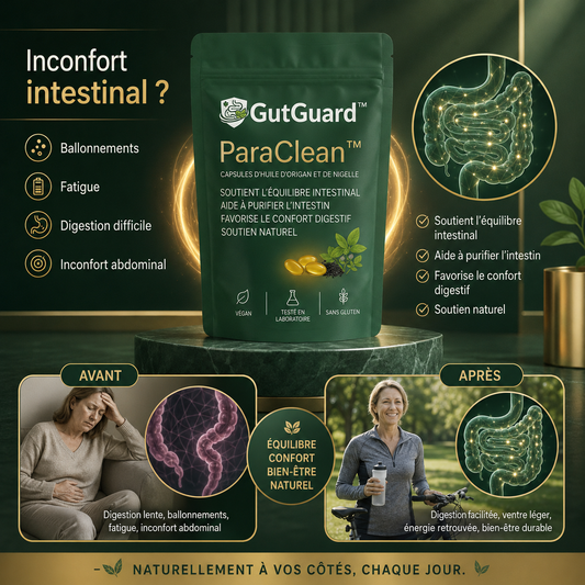 ParaClean™ Capsules Anti-Parasites & Ballonnements | Purifiez vos intestins et retrouvez un ventre léger en 30 jours !