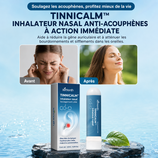 TinniCalm™ Inhalateur Anti-Acouphènes | Calmez les sifflements et bourdonnements d’oreille en quelques minutes !