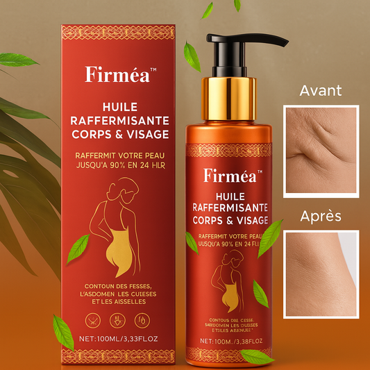 Firméa™ Huile Raffermissante Corps & Visage | Raffermit votre peau jusqu’à 98 % en 24 heures!
