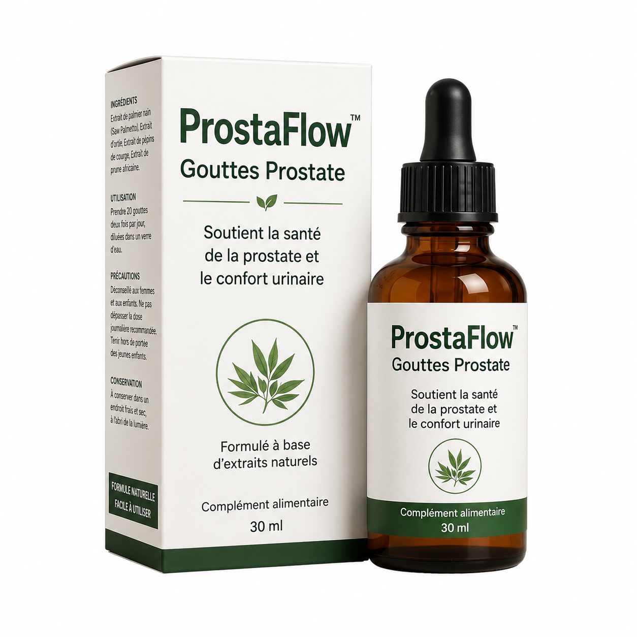 ProstaFlow™ Gouttes Prostate | Retrouvez un jet puissant et dormez enfin toute la nuit sans interruption !