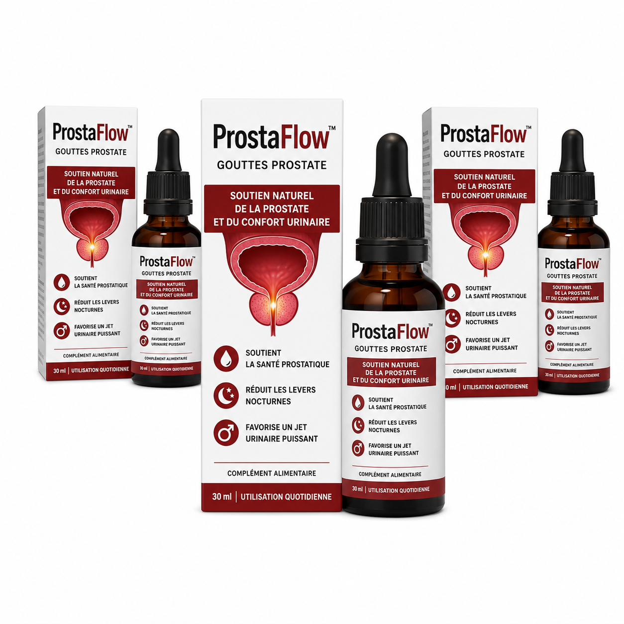 ProstaFlow™ Gouttes Prostate | Retrouvez un jet puissant et dormez enfin toute la nuit sans interruption !