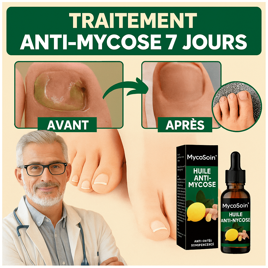 MycoSoin™ Huile Anti-Mycose | Élimine les champignons des ongles en 7 jours chrono!