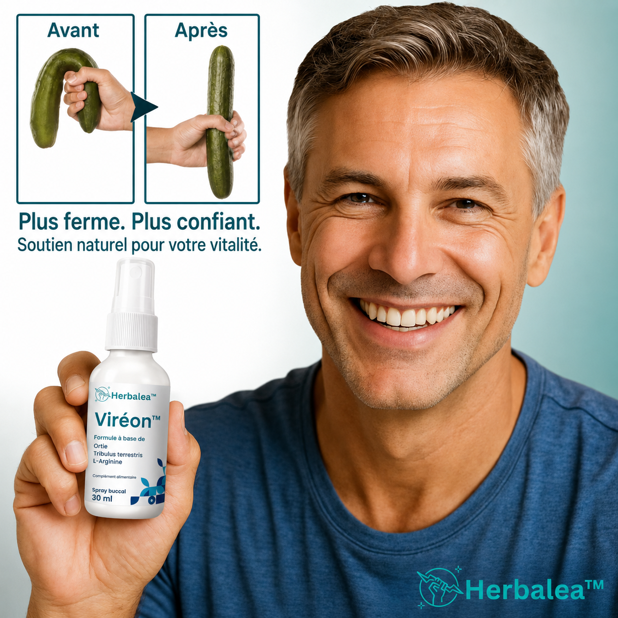 Viréon™ Spray Érection aux Algues Marines Concentrées | Retrouvez une érection puissante en 43 secondes!
