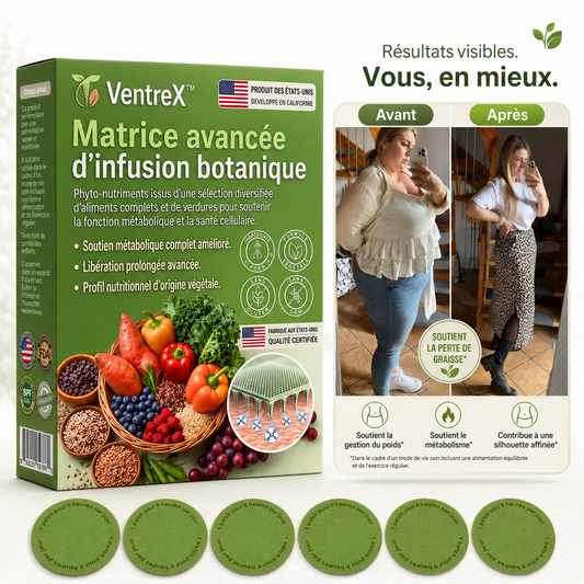 VentreX™ Patch Brûle-Graisse Transdermique | Éliminez les graisses tenaces et perdez 4,5 kg en 5 jours garantis !