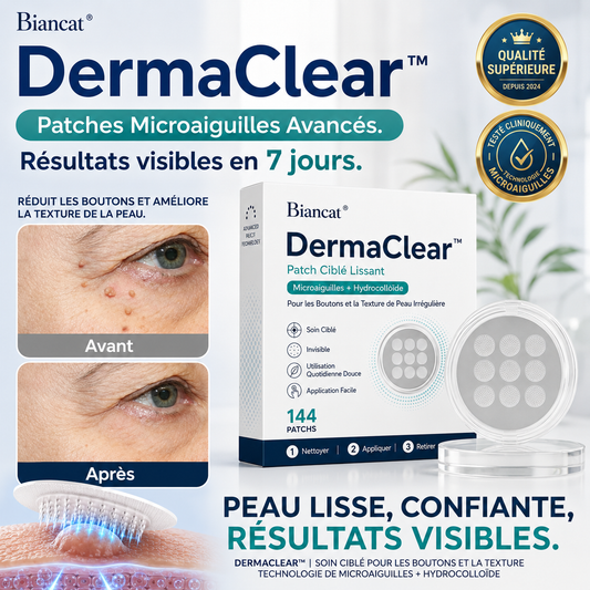 DermaClear™ Patch Anti-Imperfections & Boutons | Asséchez, camouflez et lissez les boutons visibles en une nuit !