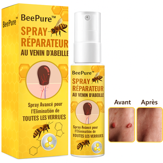 BeePure™ Spray Réparateur au Venin d'Abeille | Élimine les problèmes de peau en 5 minutes!