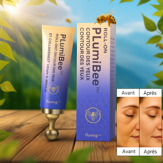 LumiBee™ Roll-on Contour des Yeux Collagène et Venin d’Abeille | Efface rides, poches et cernes en 3 minutes!