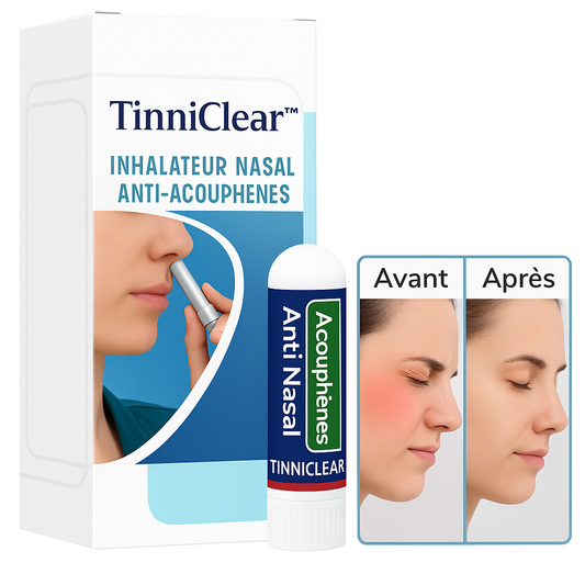 TinniClear™ Inhalateur Nasal Anti-Acouphènes | Apaise et élimine les acouphènes en 5 minutes!