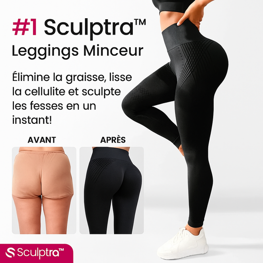Sculptra™ Leggings Minceur | Élimine la graisse, lisse la cellulite et sculpte les fesses en un instant!