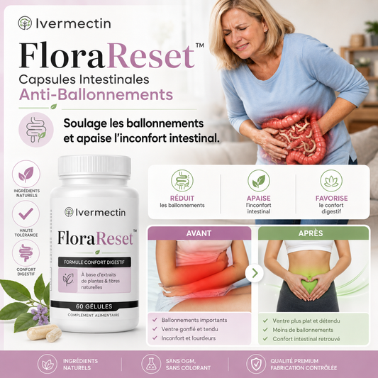 FloraReset™ Capsules Intestinales Anti-Ballonnements | Dégonflez votre ventre et retrouvez une digestion légère en 72 heures !