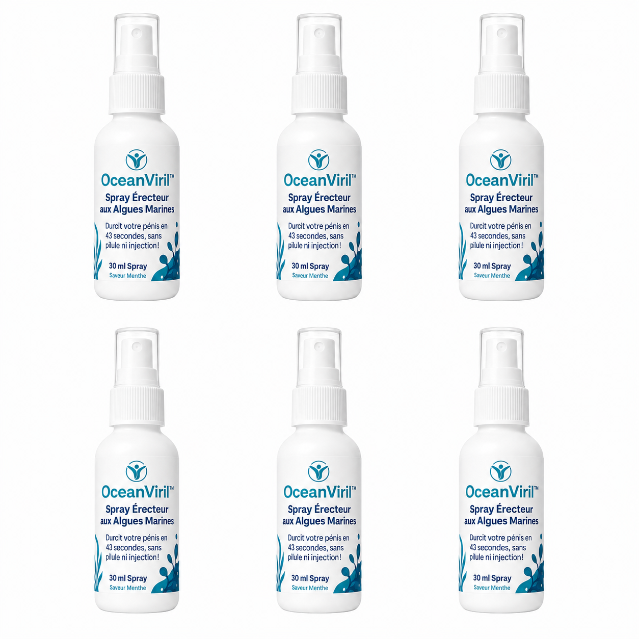 OceanViril™ Spray Érecteur aux Algues Marines | Durcit votre pénis en 43 secondes, sans pilule ni injection!
