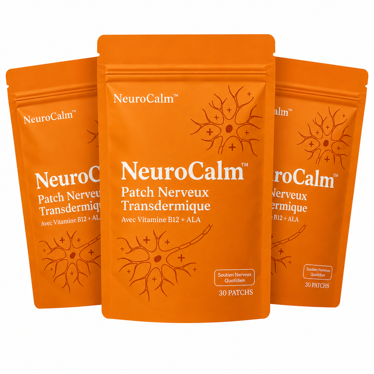 NeuroCalm™ Patch Nerveux Transdermique | Dormez enfin toute la nuit sans gêne nerveuse, garanti ou remboursé !