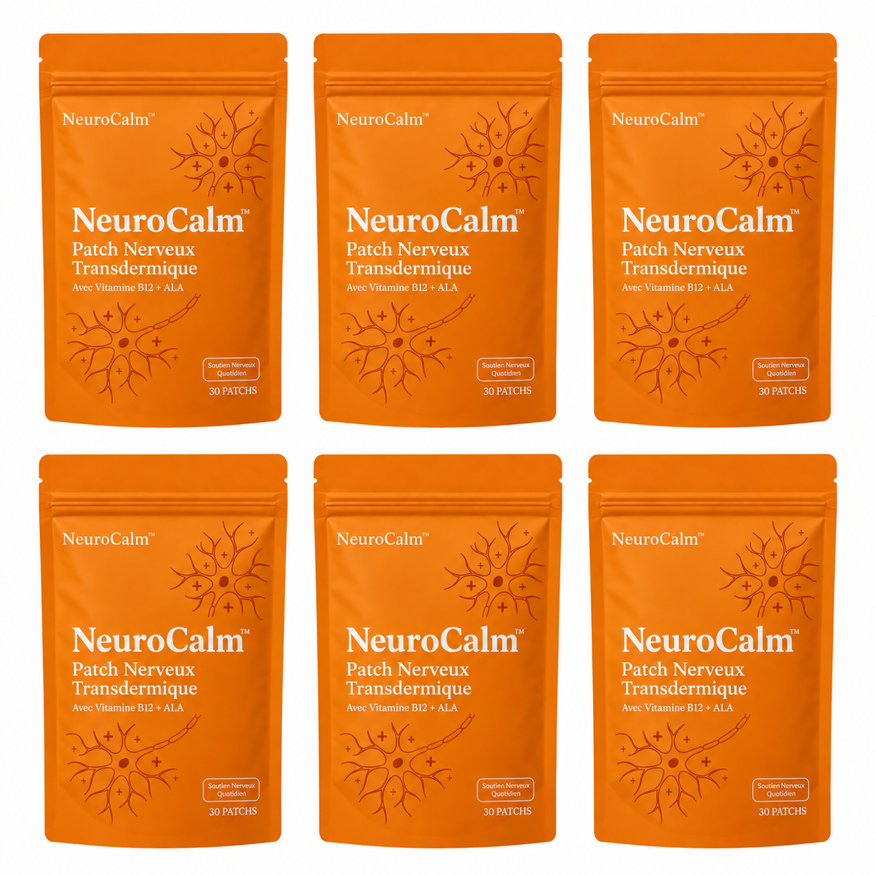 NeuroCalm™ Patch Nerveux Transdermique | Dormez enfin toute la nuit sans gêne nerveuse, garanti ou remboursé !